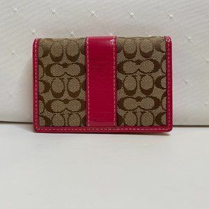 Small Pink Wallelt/ID Holder from Coach